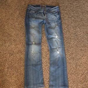 Destructed Bootcut BKE Stella Jeans